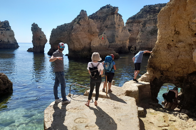 Tour della città di Lagos e escursione in barca a Ponta da Piedade di mezza giornataTour privato di mezza giornata di Lagos e Ponta da Piedade