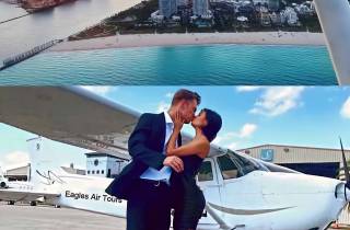 Miami: Romantische 1-stündige Privatflugtour mit Champagner