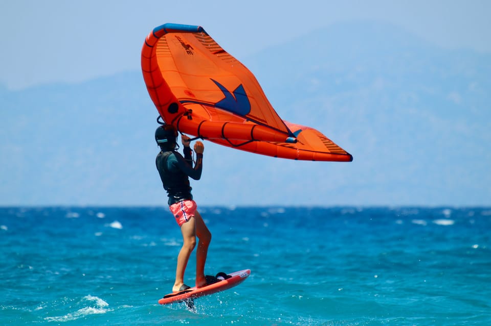 Wing Foiling Rhodes Rhodes: Wing Foil Taster Experience | GetYourGuide