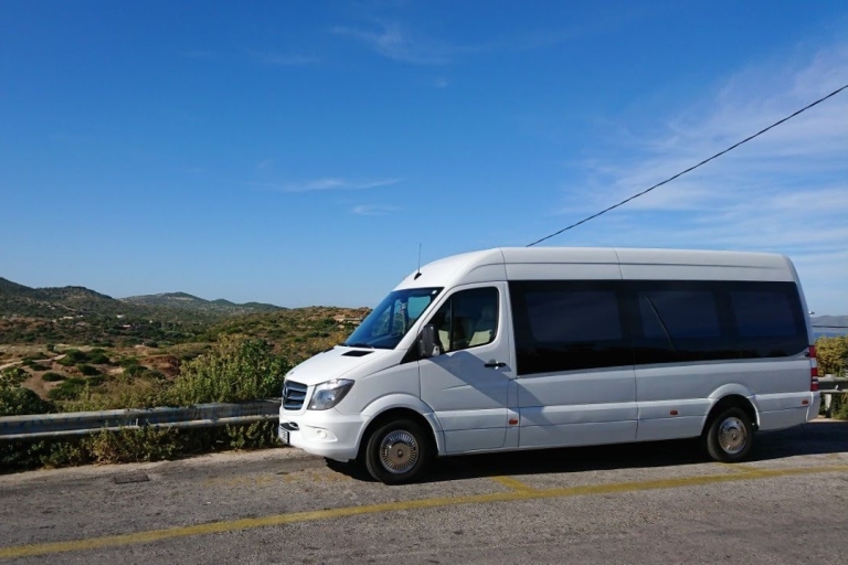 Traslado en minibús entre Atenas (incl. aeropuerto) y Porto HeliTraslado en minibús entre Atenas y Porto Heli