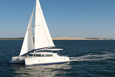 Athènes : Croisière en catamaran avec déjeuner léger et vin