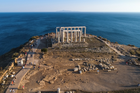 Atenas:Excursión privada de un día a Atenas, Sounio y el Lago VouliagmeniRecogida y/o entrega en cualquier dirección de Atenas