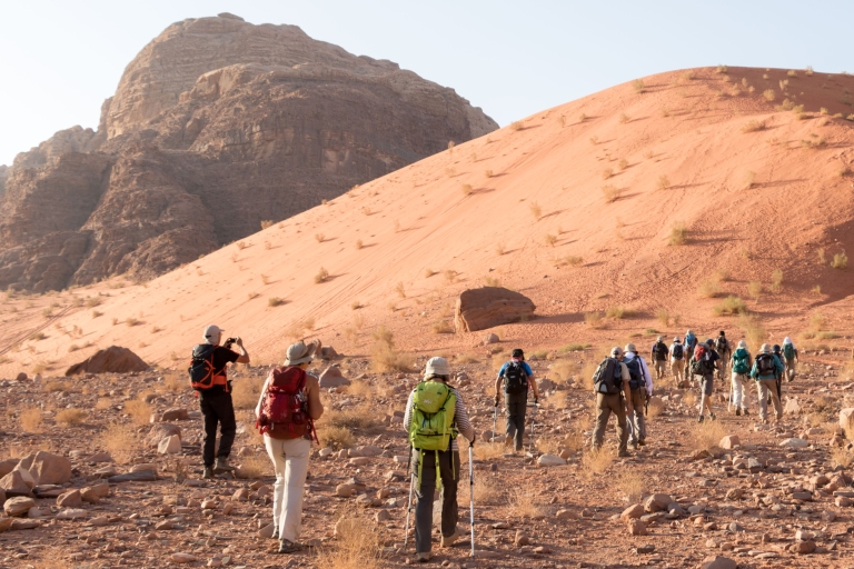 From Wadi Rum: 2-Day Hiking Adventure and Jeep Tour