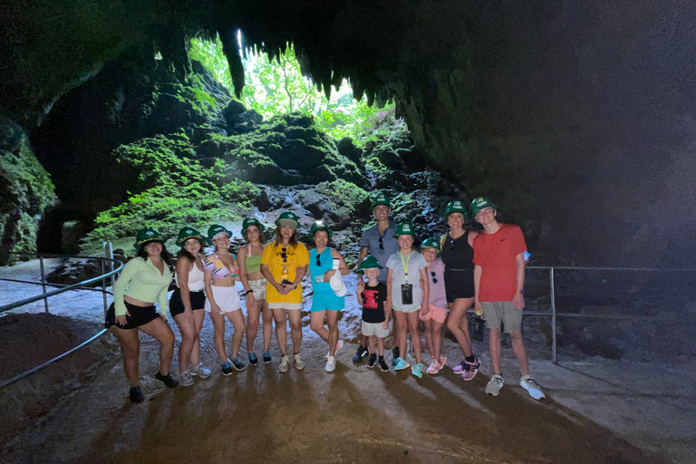 Depuis San Juan : Journée complète d'aventure dans les grottes et les chutes d'eau