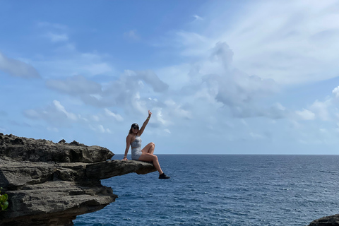 Depuis San Juan : Journée complète d'aventure dans les grottes et les chutes d'eau