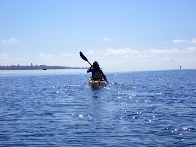 Visit Marsala Kayak Tour in Stagnone di Marsala Nature Reserve in Favignana