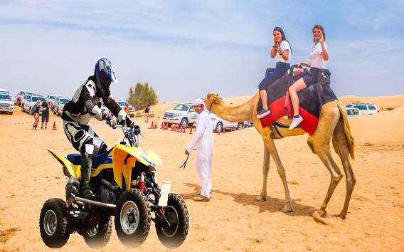 Dubai: ATV-Quadbike-Verleih mit Wüstencamp-Erlebnis