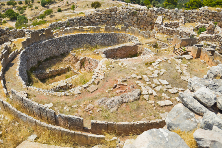 Au départ d'Athènes : excursion privée d'une demi-journée au canal de Corinthe et à MycènesPrise en charge et/ou dépose au port du Pirée