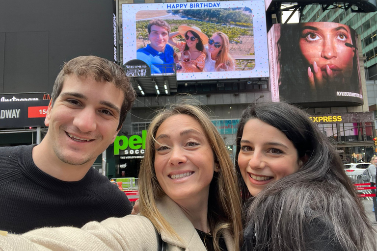 NYC: Veja você mesmo em um outdoor da Times Square por 24 horas