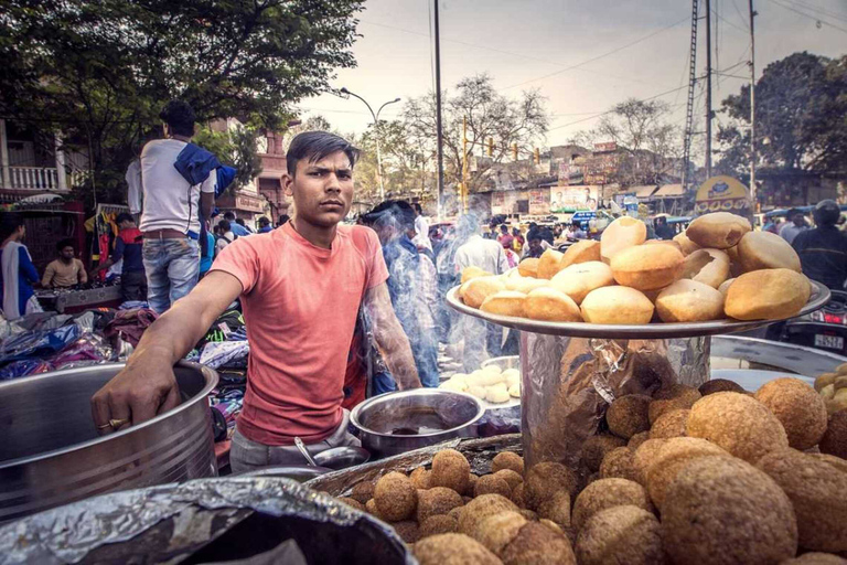 Delhi: tour a piedi del cibo di strada della vecchia Delhi con degustazioniDelhi: tour a piedi del cibo di strada della vecchia Delhi con trasferimenti