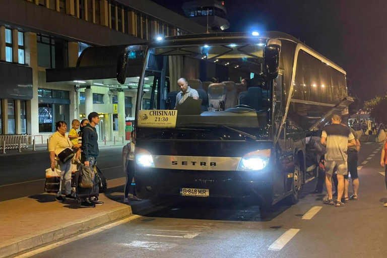 Aéroport de Bucarest : Transfert en bus vers/depuis Chisinau VelmartDe Chisinau Velmart à l'aéroport de Bucarest