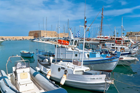 Ierapetra: Palast von Knossos und Heraklion StadtrundfahrtDer Knossos Palast von Agios Nikolaos aus