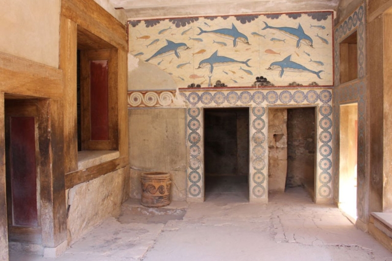 Ierapetra: Palast von Knossos und Heraklion StadtrundfahrtDer Knossos Palast von Agios Nikolaos aus
