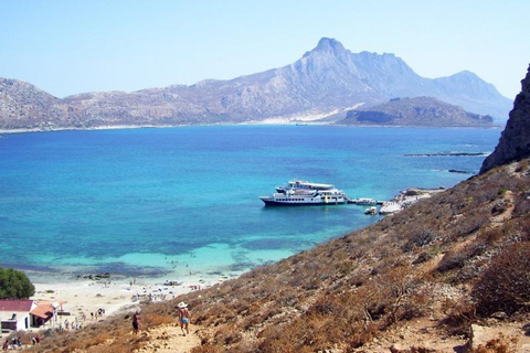 De Creta: Viagem particular de 1 dia a Balos e à ilha de GramvousaDe Rethymno: viagem particular de um dia a Balos e à ilha de Gramvousa