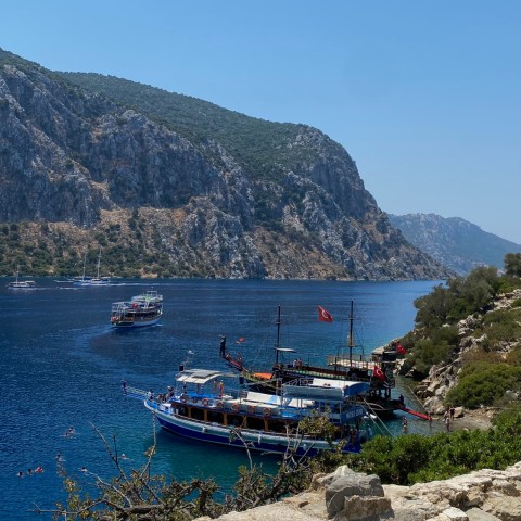 Visit Marmaris Coastal Sights Boat Tour with Swim Stops in Icmeler