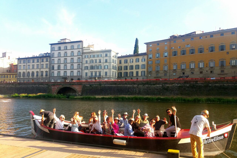 Florence: Gondola Boat Tour with Wine or Coffee and SnackEvening Tour with Wine