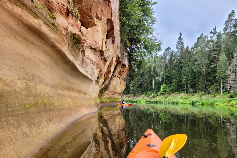 From Riga: Full-Day Scenic Gauja River Valley Kayaking Trip From Riga: Full-Day River Kayaking Tour to Sigulda