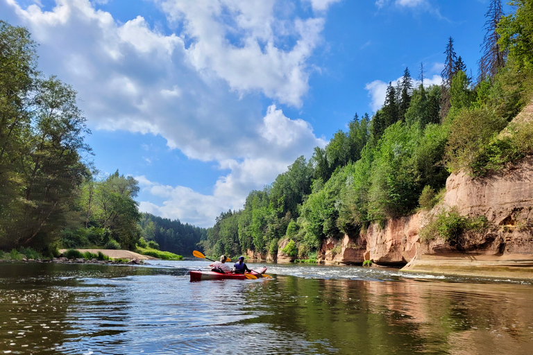 From Riga: Full-Day Scenic Gauja River Valley Kayaking Trip From Riga: Full-Day River Kayaking Tour to Sigulda