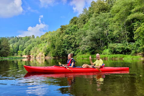 From Riga: Full-Day Scenic Gauja River Valley Kayaking Trip From Riga: Full-Day River Kayaking Tour to Sigulda