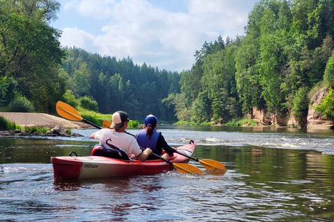 From Riga: Full-Day Scenic Gauja River Valley Kayaking Trip From Riga: Full-Day River Kayaking Tour to Sigulda