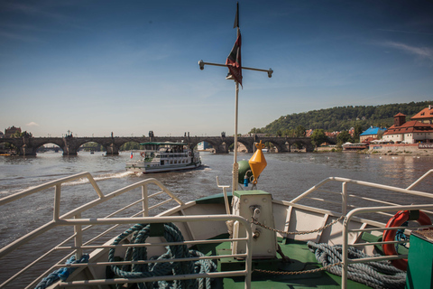 Praag: Sightseeing-biercruise in de middag met gratis drankjesPraag: Sightseeing-biercruise op de Moldau