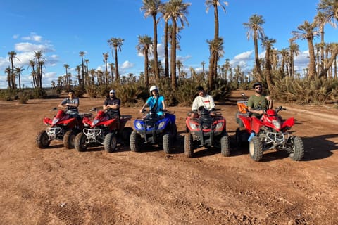 Marrakech : balade en quad à l'oasis de palmiers et dans le désert de Jbilat