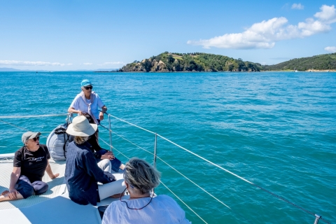 Île Waiheke : Aventure à la voile dans le parc marin du Golfe et déjeunerÎle Waiheke : Premium Hauraki Gulf Eco Sailing Adventure