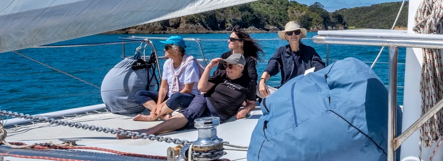 Île Waiheke : Aventure à la voile dans le parc marin du Golfe et déjeuner