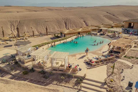 Agafay Day Pass Pool Access with Lunch at agafay Desert
