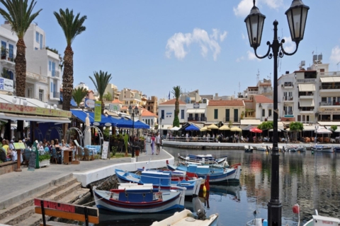Kreta: Spinalonga, Elounda en Agios Nikolaos Tour met pick-up