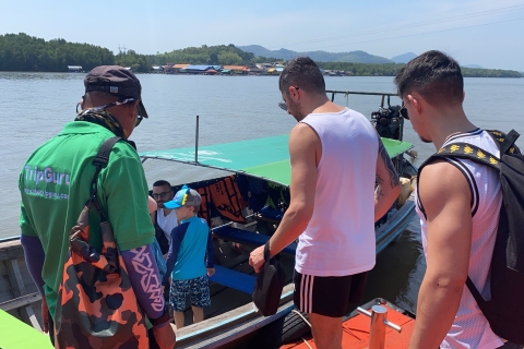 Desde Phuket: isla de James Bond y recorrido en canoa en bote de cola largaTour en grupo: recogida en Rawai, Chalong y Wichit