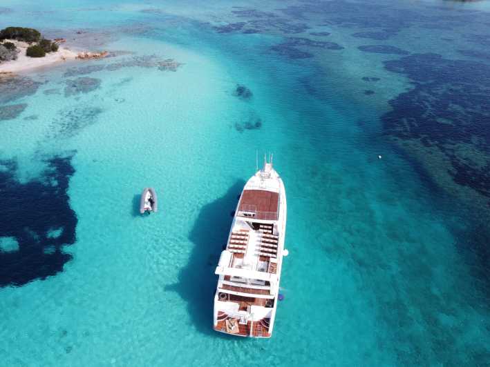 Palau: La Maddalena Archipelago Comfort Boat Tour with Stops