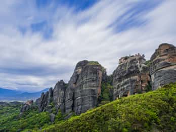 From Pieria Coast: Meteora Day Trip with Monasteries Visit