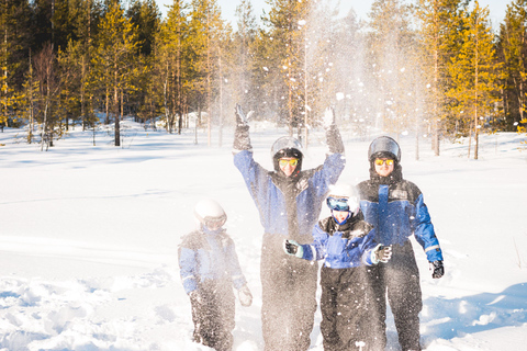 Rovaniemi: Snöskotersafari för hela familjenDelad körning, 2 vuxna på 1 snöskoter