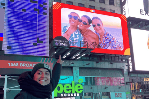 NYC: Veja você mesmo em um outdoor da Times Square por 24 horas