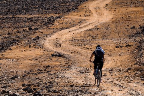 From Corralejo: Roundtrip to Lobos Island with Mountain Bike