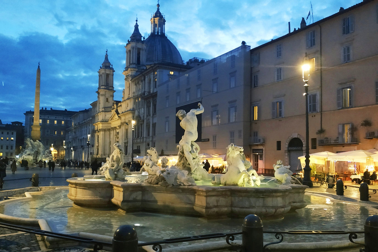 Rome: Spanish Steps, Trevi, Navona and Pantheon Sunset Tour Evening Tour in English