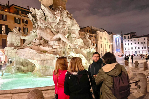 Rome: Spanish Steps, Trevi, Navona and Pantheon Sunset Tour Evening Tour in English