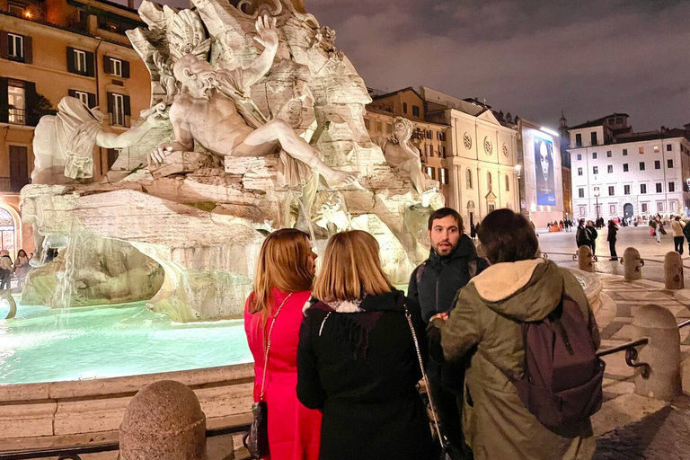 Rome: Spanish Steps, Trevi, Navona and Pantheon Sunset Tour Evening Tour in English