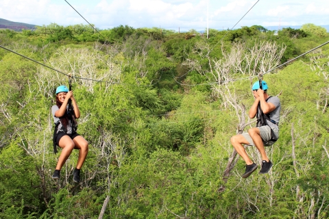 Oahu: Coral Crater Zipline and Wet 'n' Wild Hawaii Entry With Pickup
