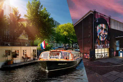 Amsterdam: Kombinasjonsbillett til STRAAT Museum og kanalcruise