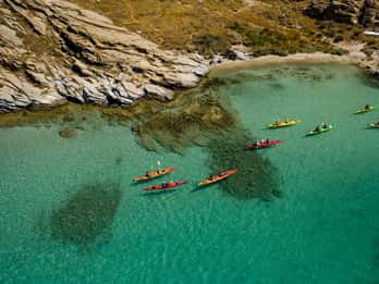 Paros: Sea Kayak Trip with Snorkeling and Snack or Picnic
