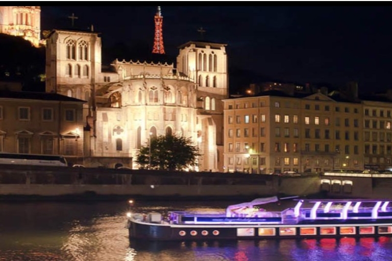 Lyon: Bastille Day Kreuzfahrt mit Appetithäppchen und Feuerwerk