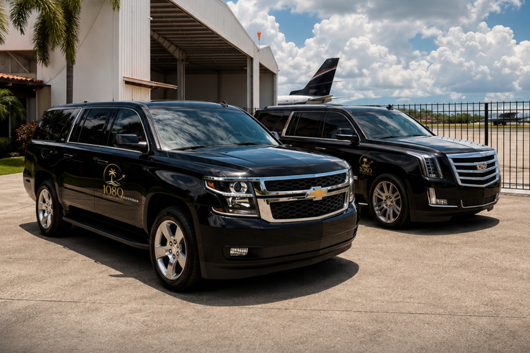 Romana transfer: Punta Cana Luxury Airport drive with drinks Roundtrip