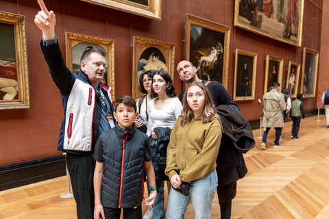 Paris: Louvre Private Family Tour for Kids with Entry Ticket Early Morning Tour in IT, ES, DE, CH, PT, RU