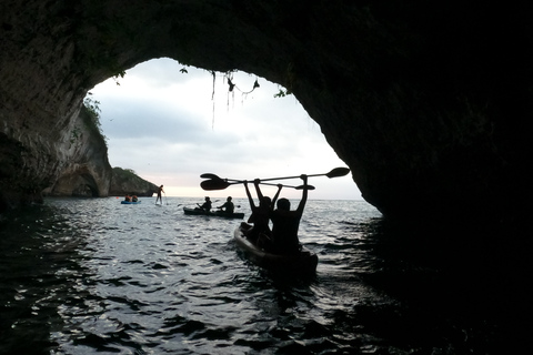 Mismaloya: Los Arcos Bioluminescent Waters Kayak & Cave Tour Los Arcos Bioluminescence Kayak & Paddle - Sunrise Tour