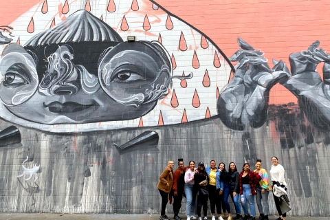 Muurschildering en kunstwandeling in het centrum van Sacramento