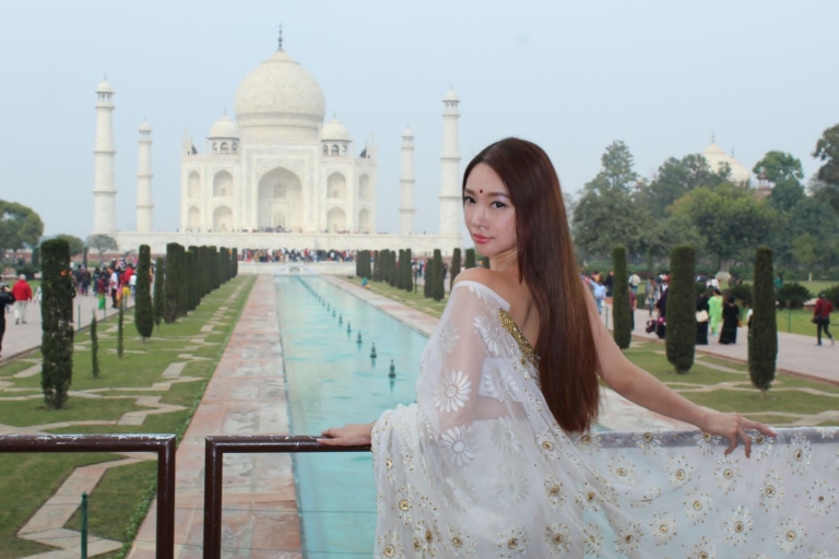 Visite express en train du fort d'Agra et du palais Taj