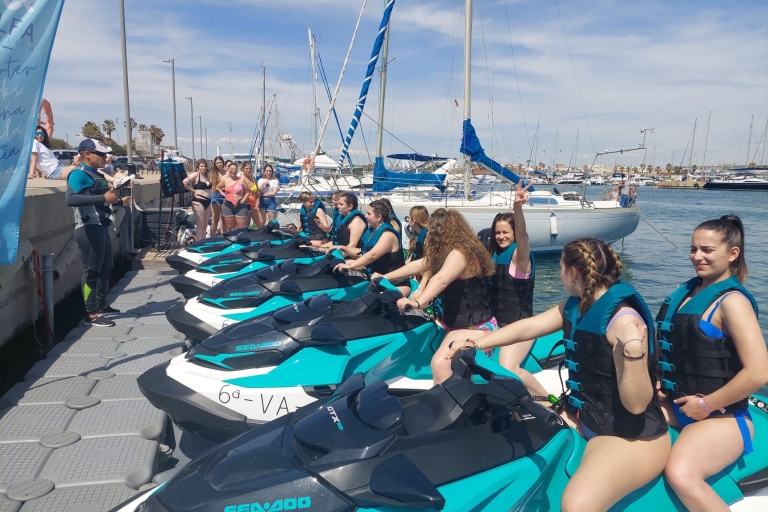 Valencia: Jetski-Erlebnis mit Guide1 Stunde geführte Jetski-Erfahrung