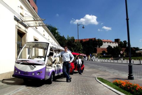 Privat golfbiltur i gamlebyen i Krakow med lydguide